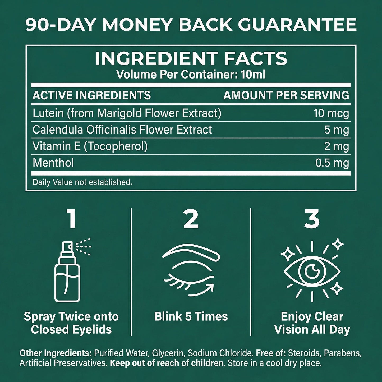 VisionPure Lutein Eye Spray